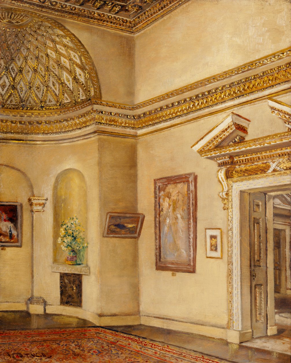A galéria északkeleti sarka, Chiswick House (olaj, vászon) alkotó: Joseph Williams Topham Vinall