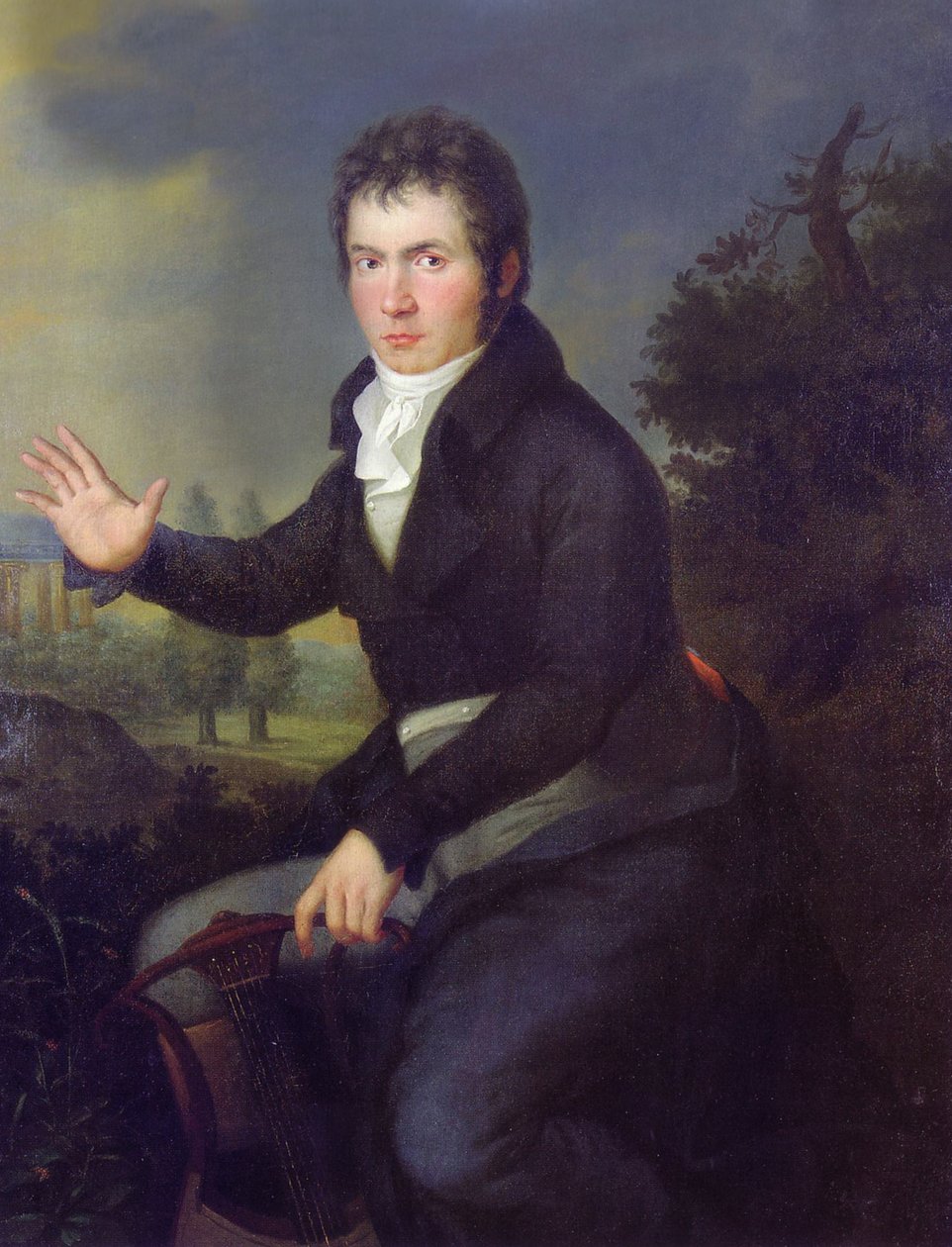 Ludwig van Beethoven portréja alkotó: Joseph Willibrord Mahler