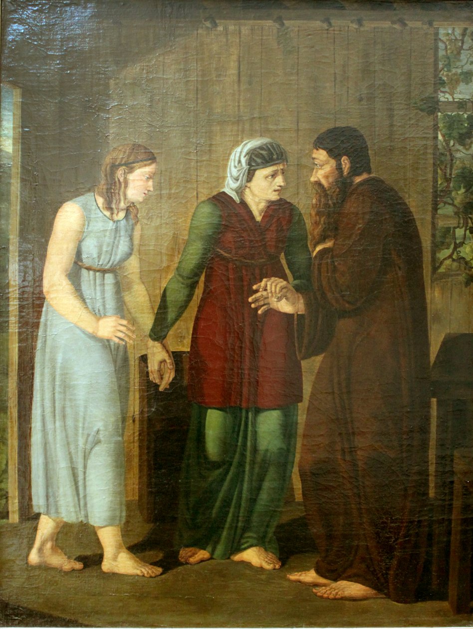 Német: Zuführung der Hagar Hagar Ábrahám ágyasa lesz alkotó: Joseph Wintergerst