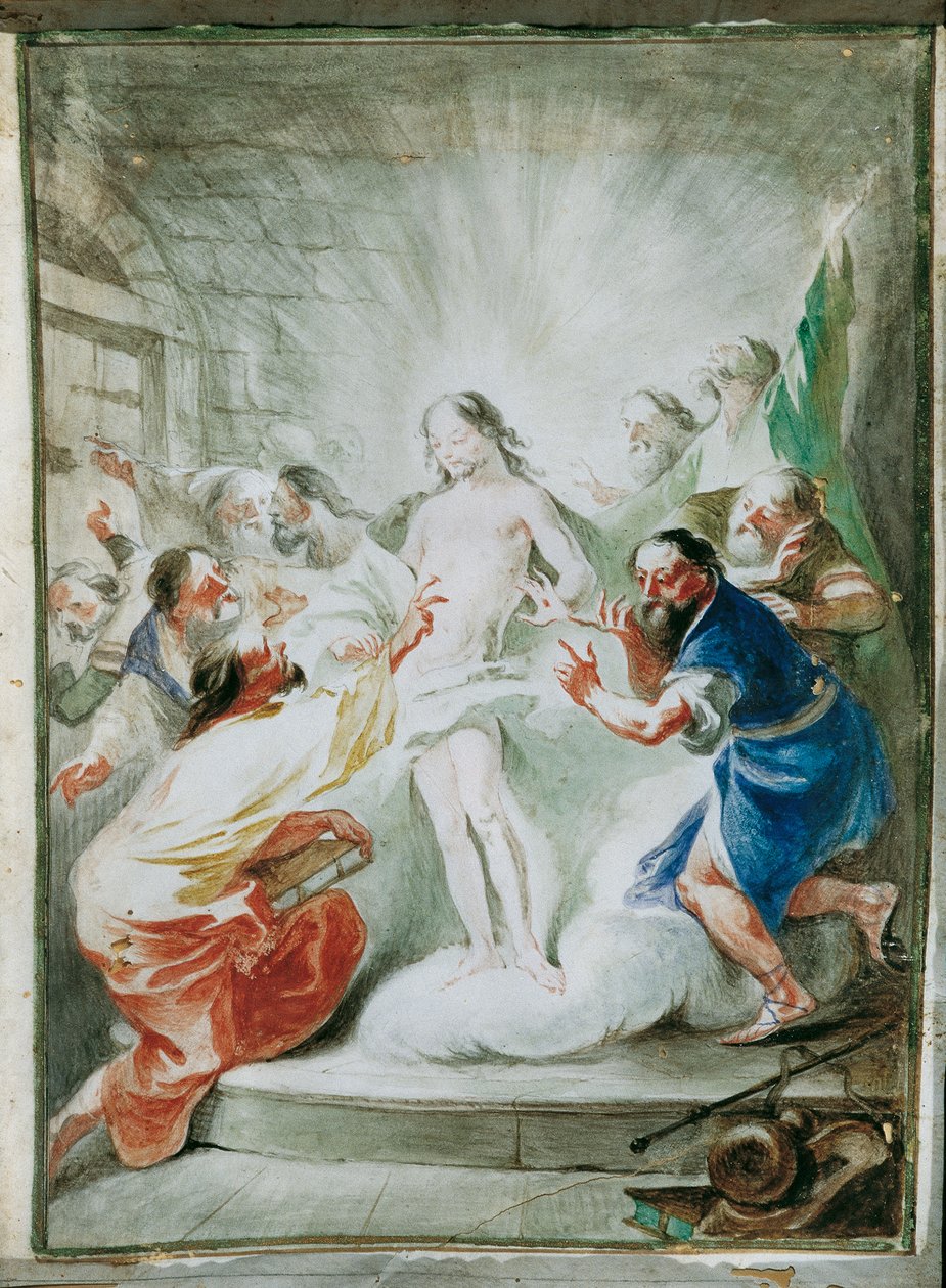 A feltámadt Krisztus megjelenik a tanítványoknak alkotó: Joseph Winterhalder d. J.