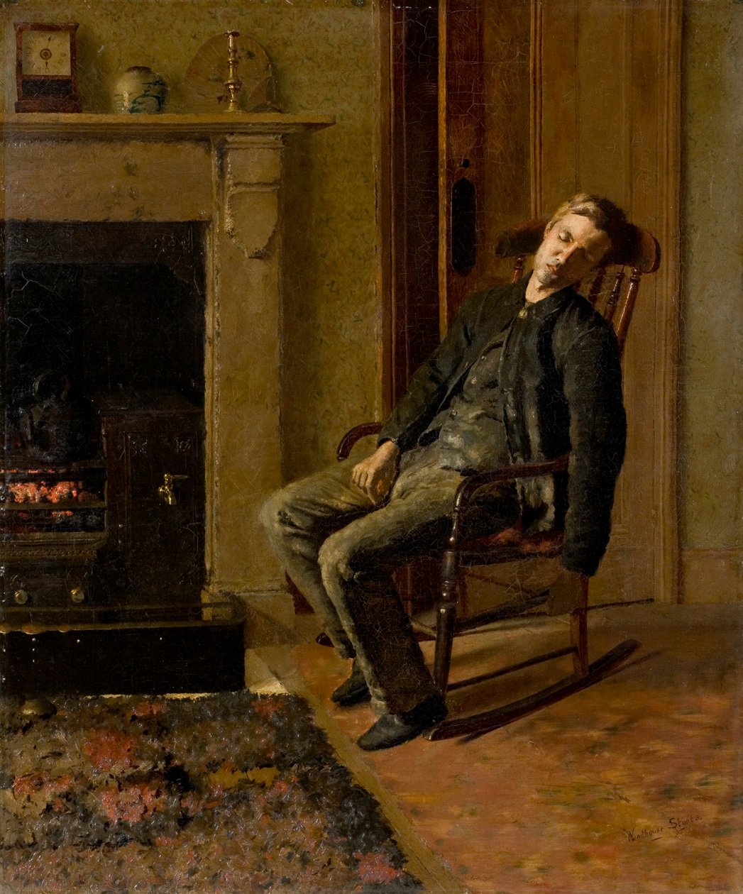 Fáradt (olaj, vászon) alkotó: Joseph Woodhouse Stubbs