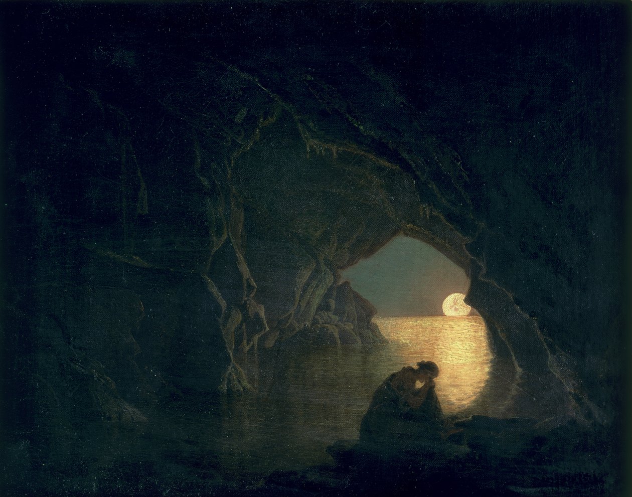 Barlang Júlia alakjával, 1780 alkotó: Joseph Wright of Derby