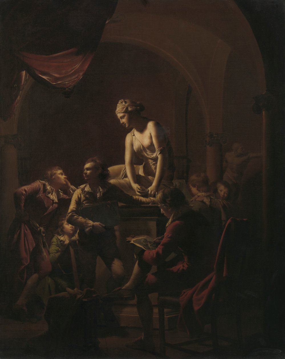 Akadémia Lámpafénytől alkotó: Joseph Wright of Derby