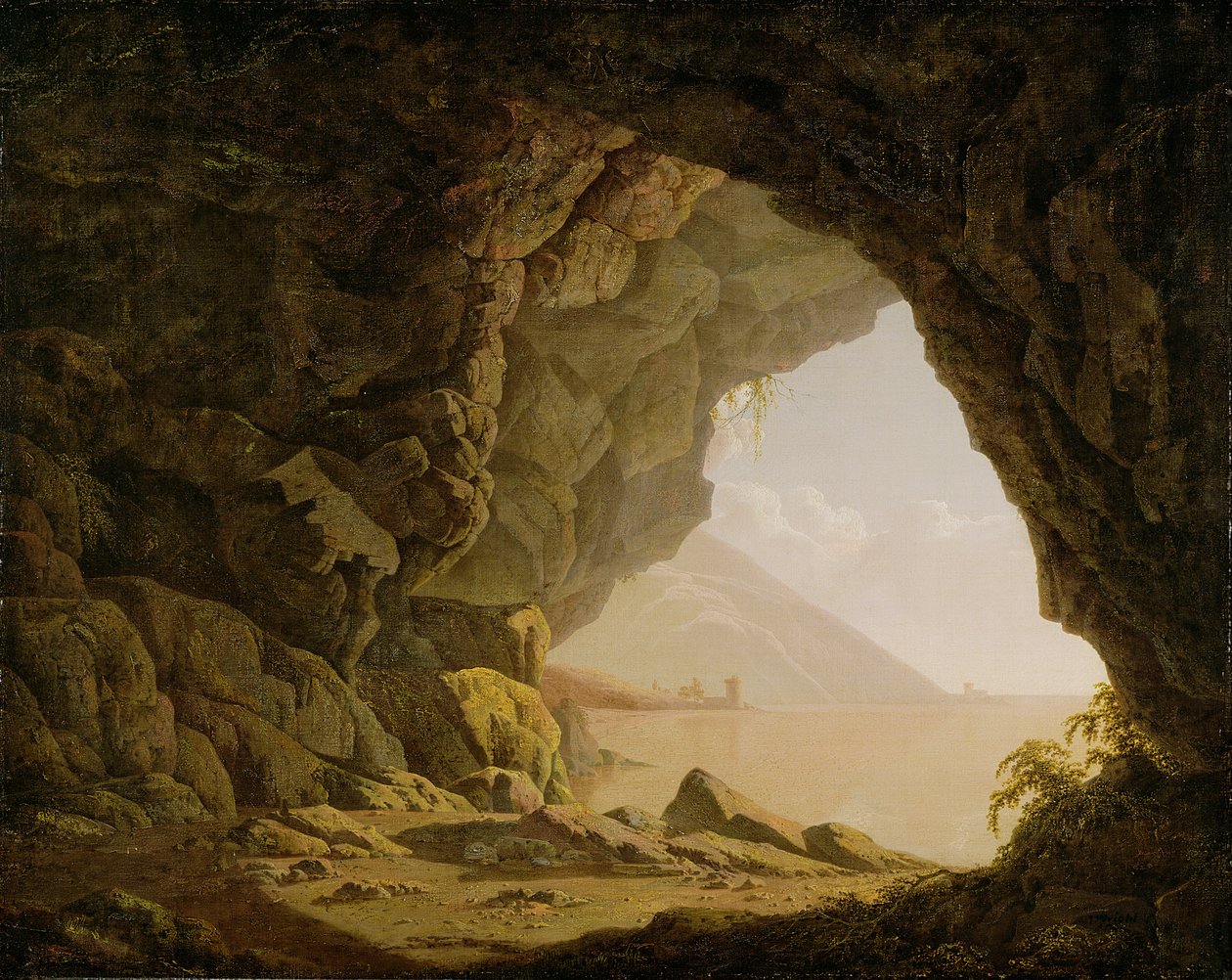 Barlang, Nápoly mellett, 1774 alkotó: Joseph Wright of Derby