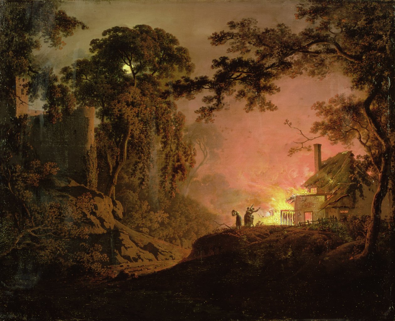 Házikó On Fire alkotó: Joseph Wright of Derby