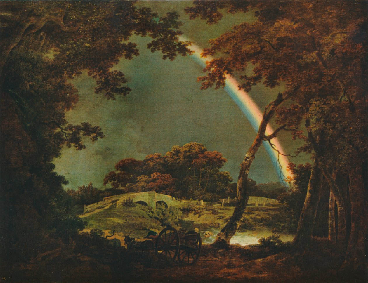Táj szivárványeffektussal, 1794, 1930. alkotó: Joseph Wright of Derby