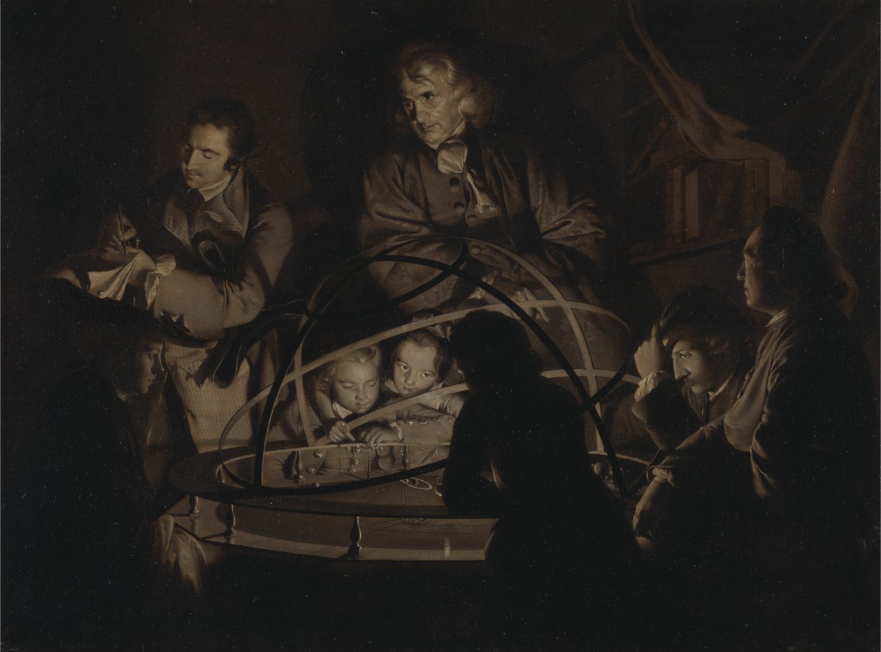 Filozófus előadást tart az orrászatról alkotó: Joseph Wright of Derby