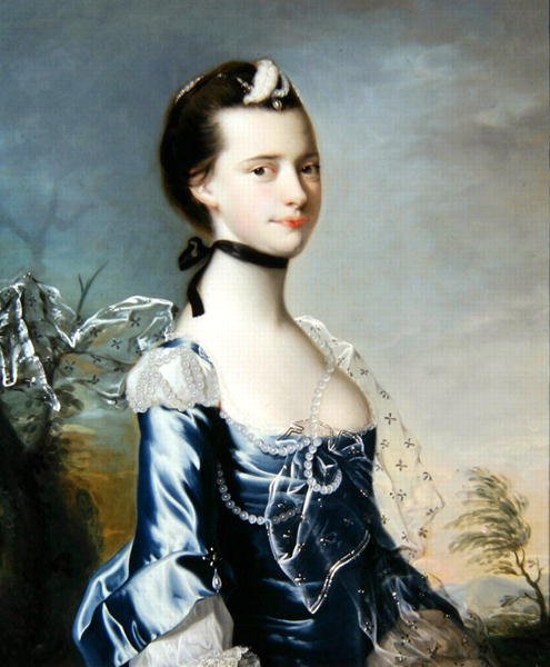 Elizabeth Copestake portréja (†1790) (olaj, vászon) alkotó: Joseph Wright of Derby