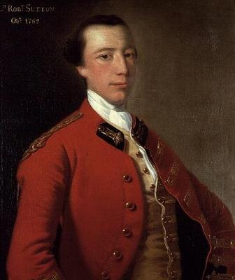 Lord Robert Sutton portréja egyenruhában alkotó: Joseph Wright of Derby
