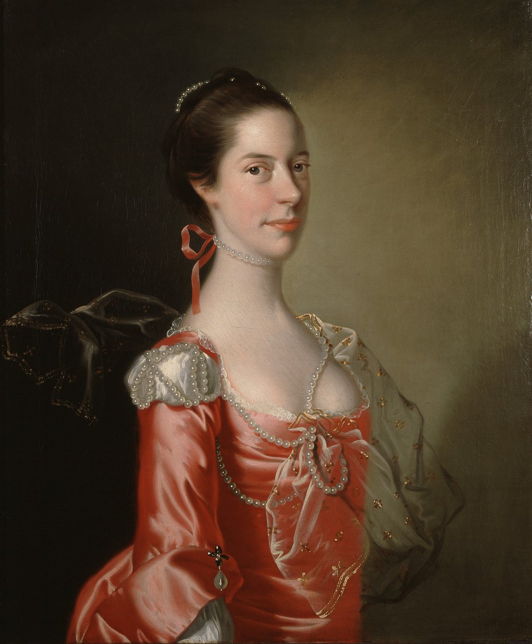 Egy hölgy portréja, 1760 körül (olaj, vászon) alkotó: Joseph Wright of Derby