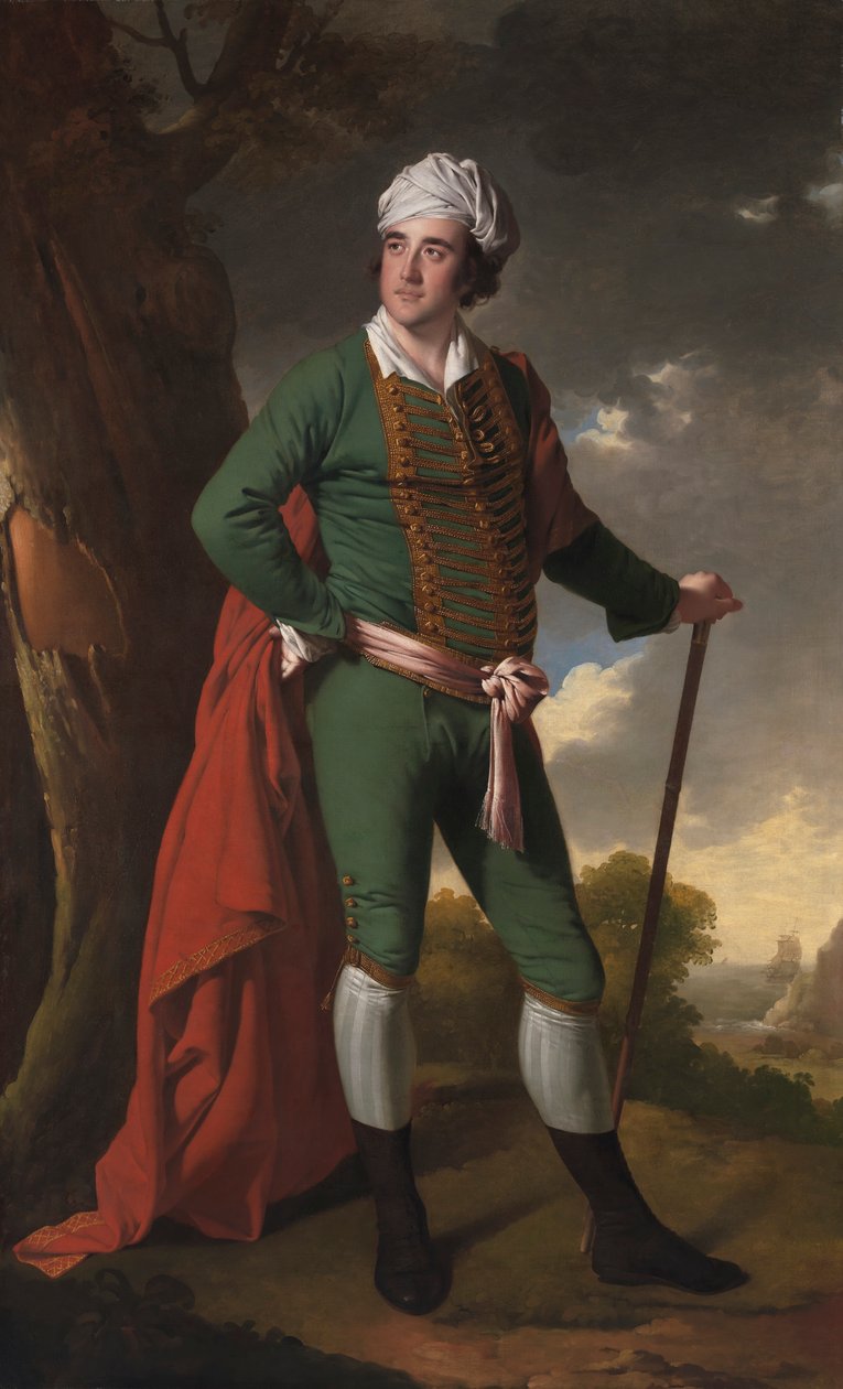 Egy férfi portréja, az "indiai kapitány" néven ismert alkotó: Joseph Wright of Derby