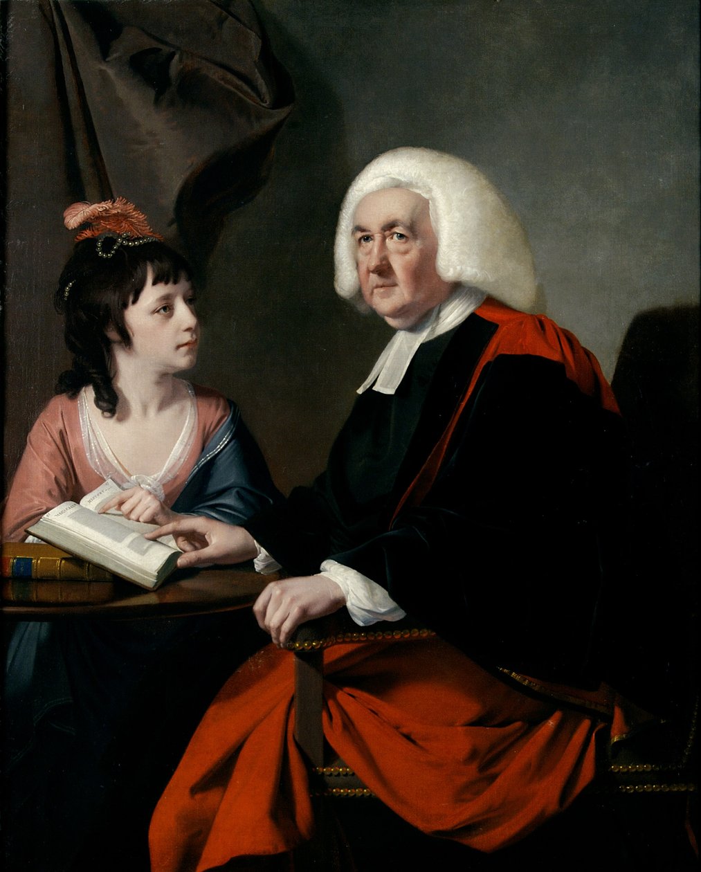 Thomas Wilson tiszteletes (1703-84) és Miss Catherine Macaulay (1731-91) (olaj, vászon) alkotó: Joseph Wright of Derby
