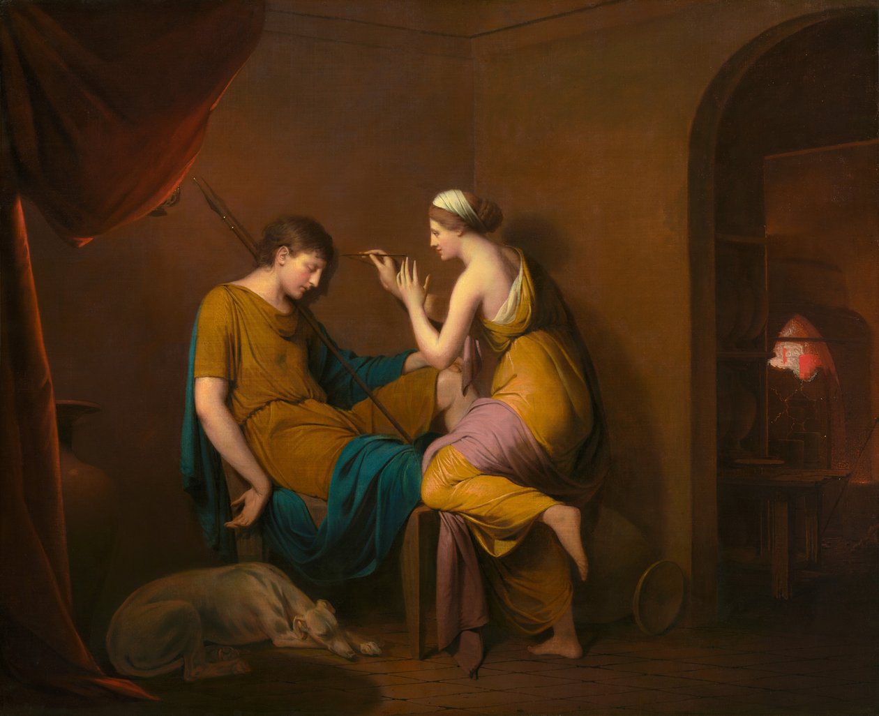 A korinthoszi szobalány, 1782-1784. alkotó: Joseph Wright of Derby