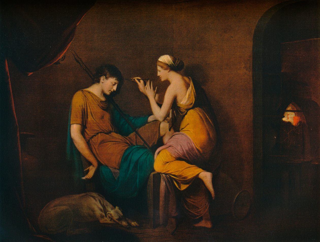 A korinthoszi szobalány, 1782-1784, 1930. alkotó: Joseph Wright of Derby