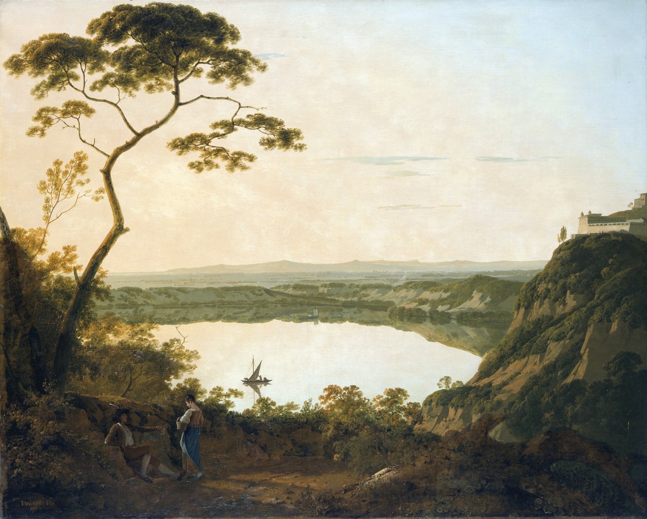 Az albánói tó alkotó: Joseph Wright of Derby