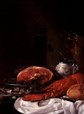 Csendélet homárral alkotó: Joseph de Bray