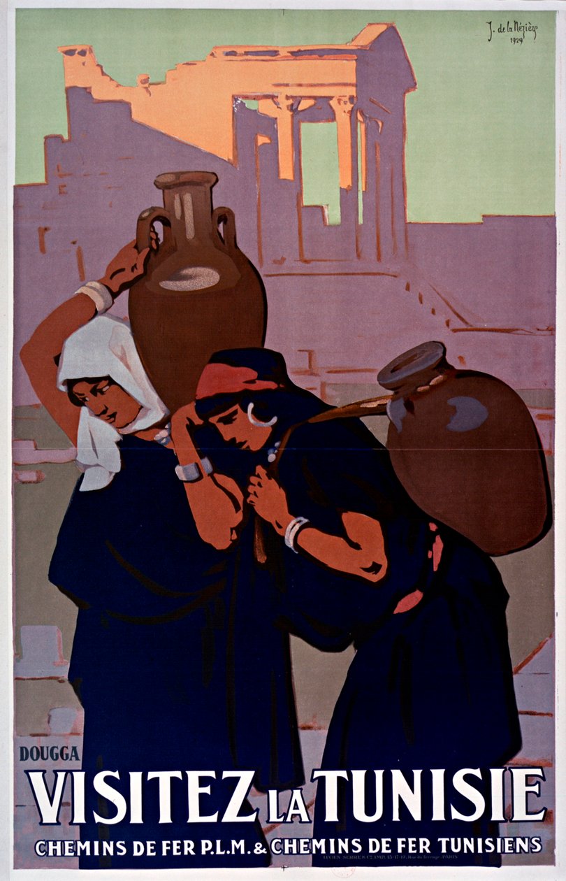Dougga. Látogasson el Tunéziába, 1929. alkotó: Joseph de La Nézière