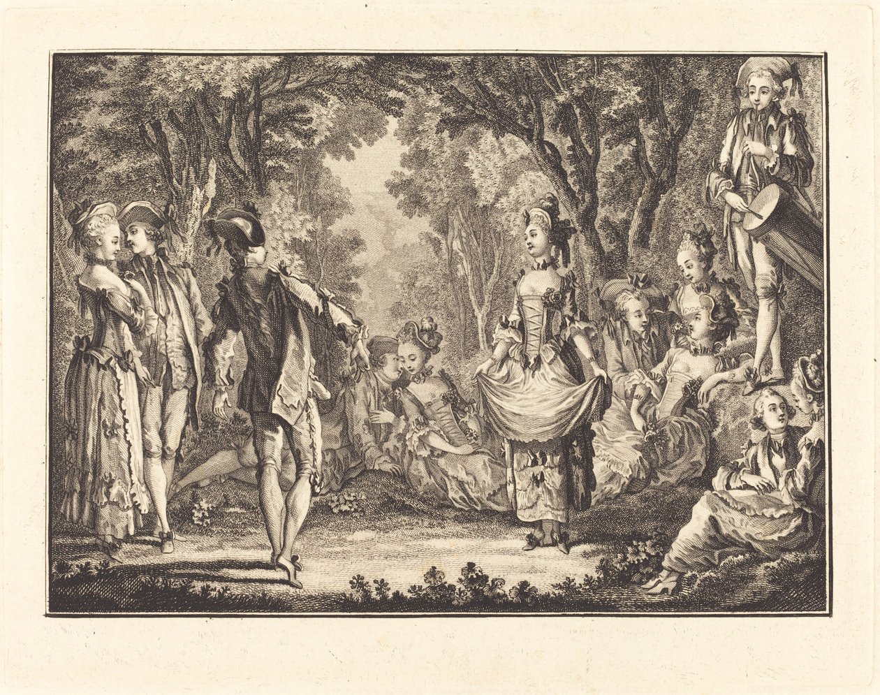 Country tánc alkotó: Joseph de Longueil after Charles Eisen