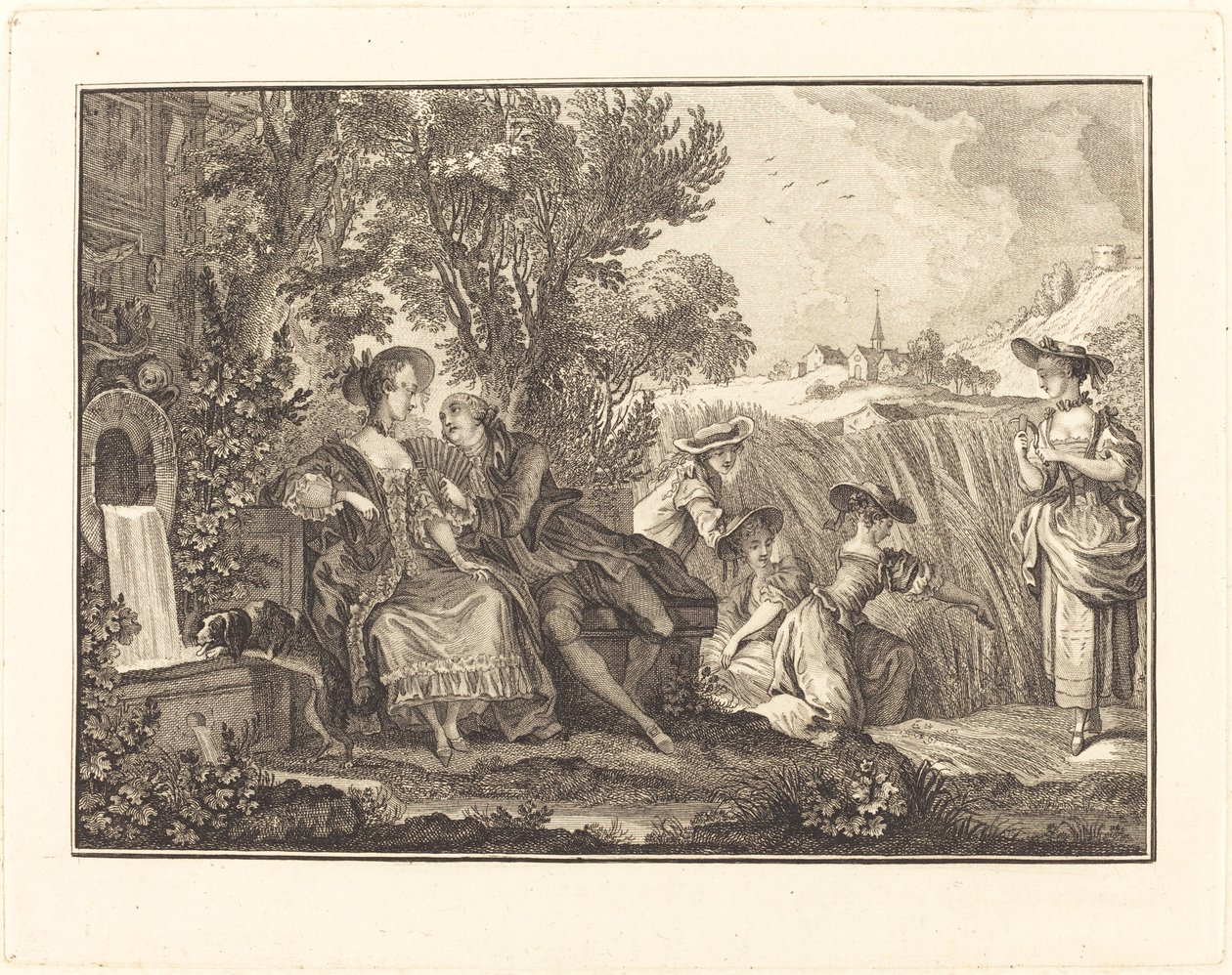 nyár alkotó: Joseph de Longueil after Charles Eisen