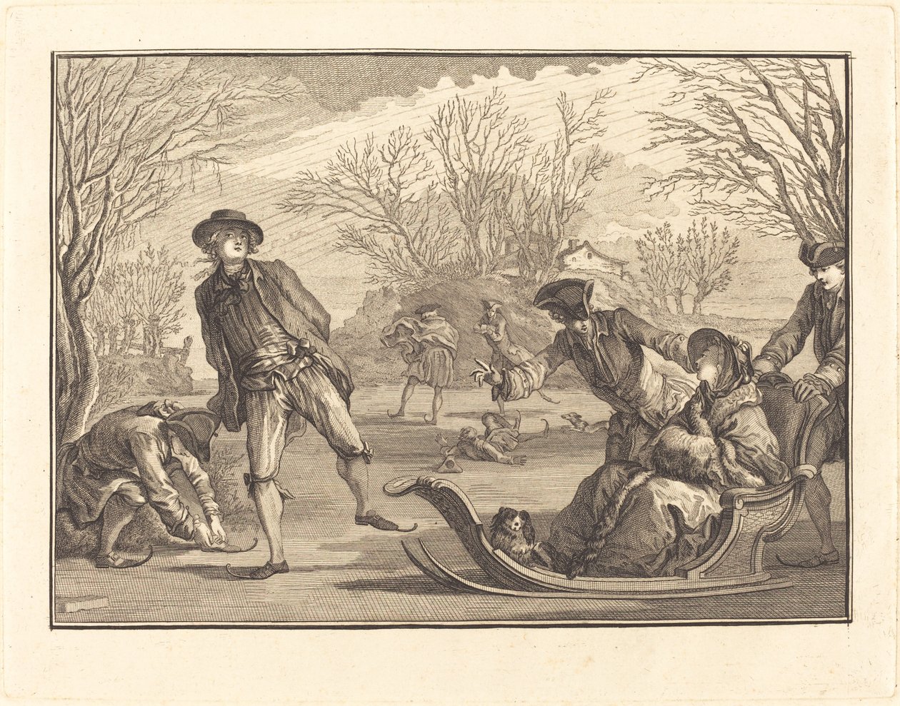 Téli alkotó: Joseph de Longueil after Charles Eisen