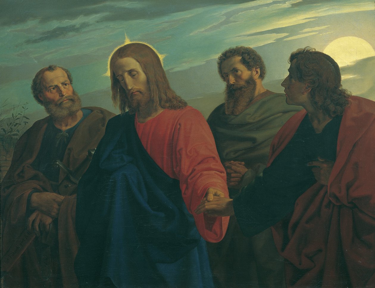 Krisztus búcsúja tanítványaitól (Gecsemánéba megy) alkotó: Joseph von Fuhrich