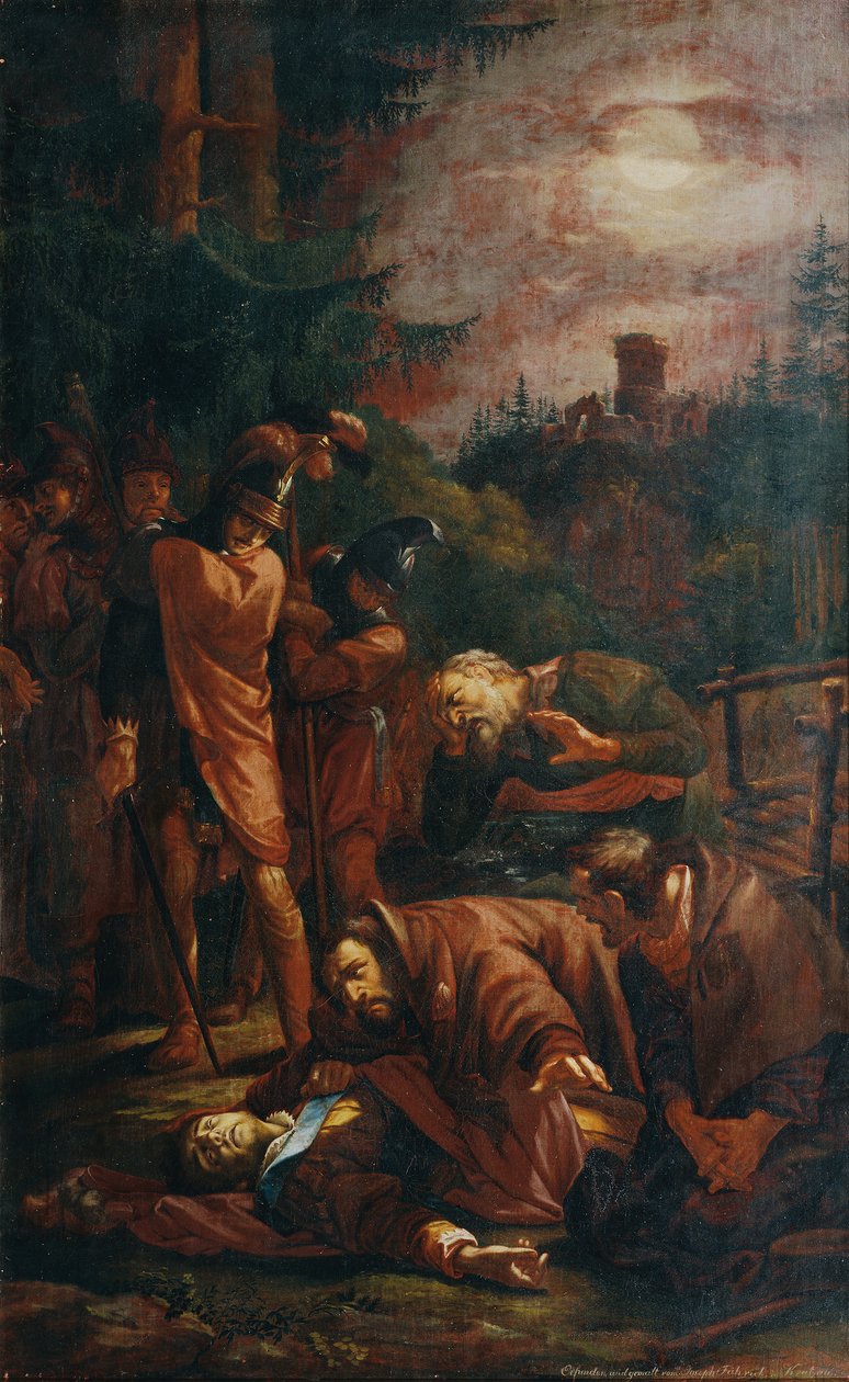 Ottó bajor nádor halála alkotó: Joseph von Fuhrich