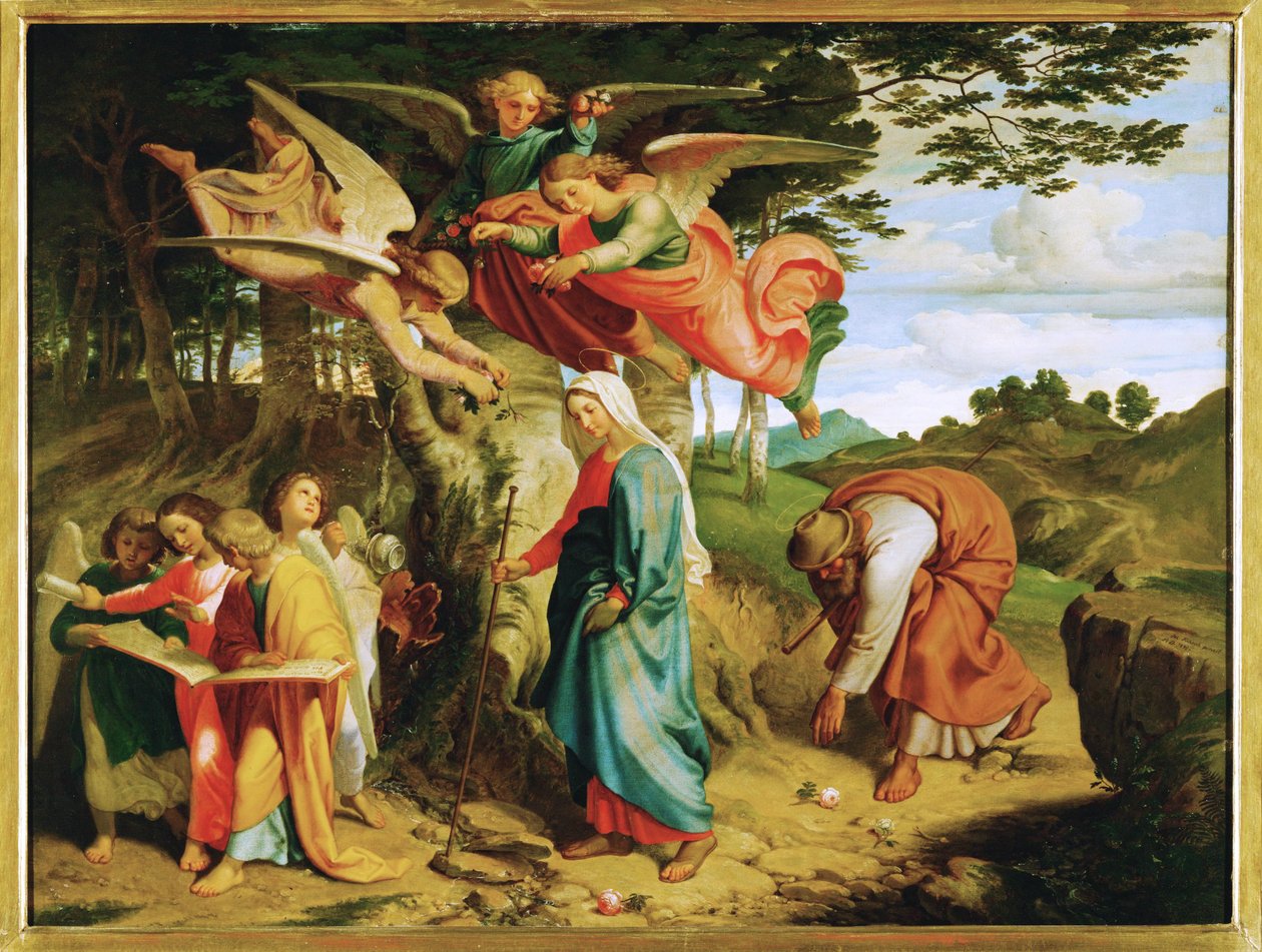 Gang Mariae ueber das Gebirge - Szűz Mária sétája a hegyeken át ... (festmény, vászon) alkotó: Joseph von Fuhrich