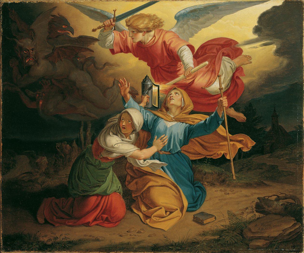 Szent Gudula megkísértése alkotó: Joseph von Fuhrich