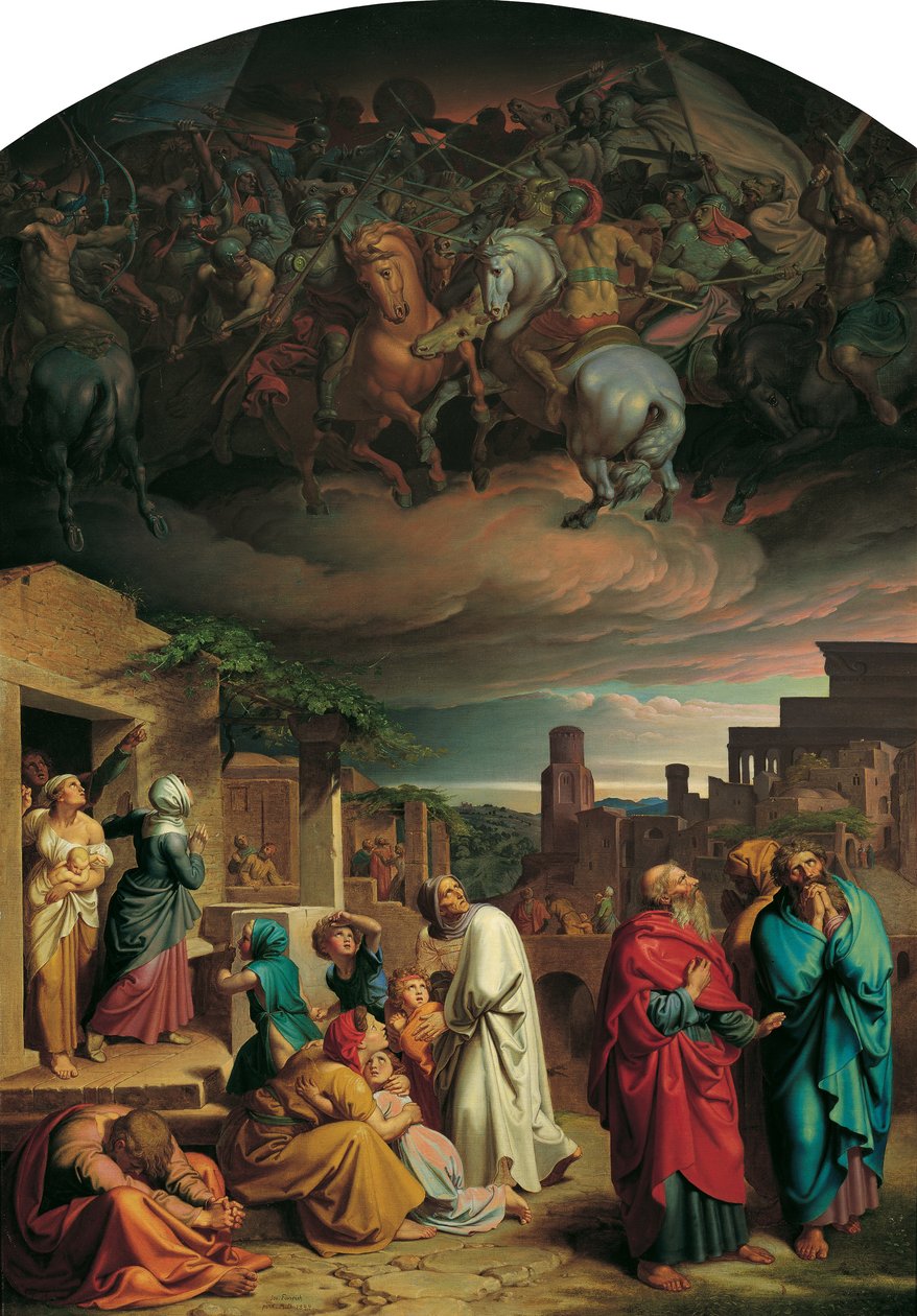 Jeruzsálem lakóinak látomása a város meghódítása előtt IV. Antiochus Epiphanes által alkotó: Joseph von Fuhrich