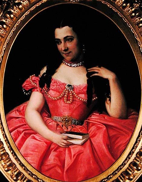 Önarckép, 1855 körül (olaj, vászon) alkotó: Josephine Bowes