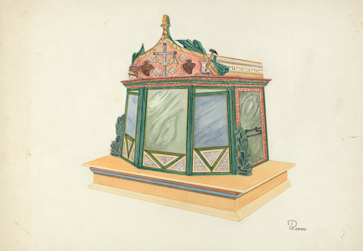 Tabernákulum, 19351942. alkotó: Josephine C. Romano