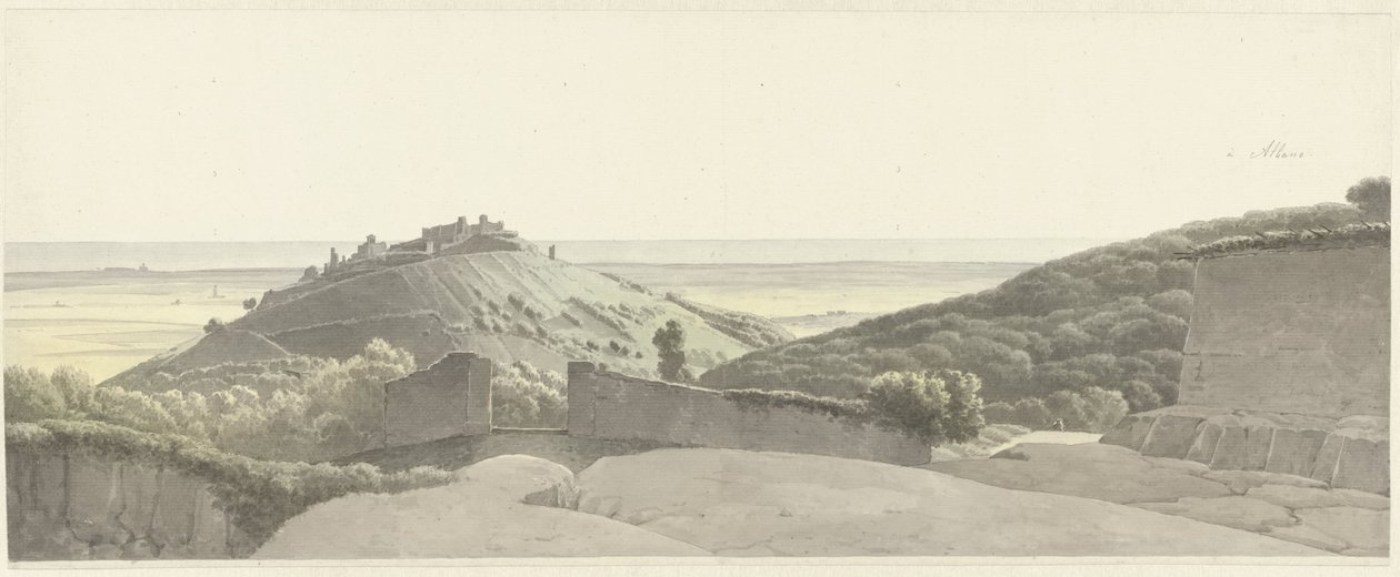 Táj Albano Laziale körül Táj Albano közelében alkotó: Josephus Augustus Knip