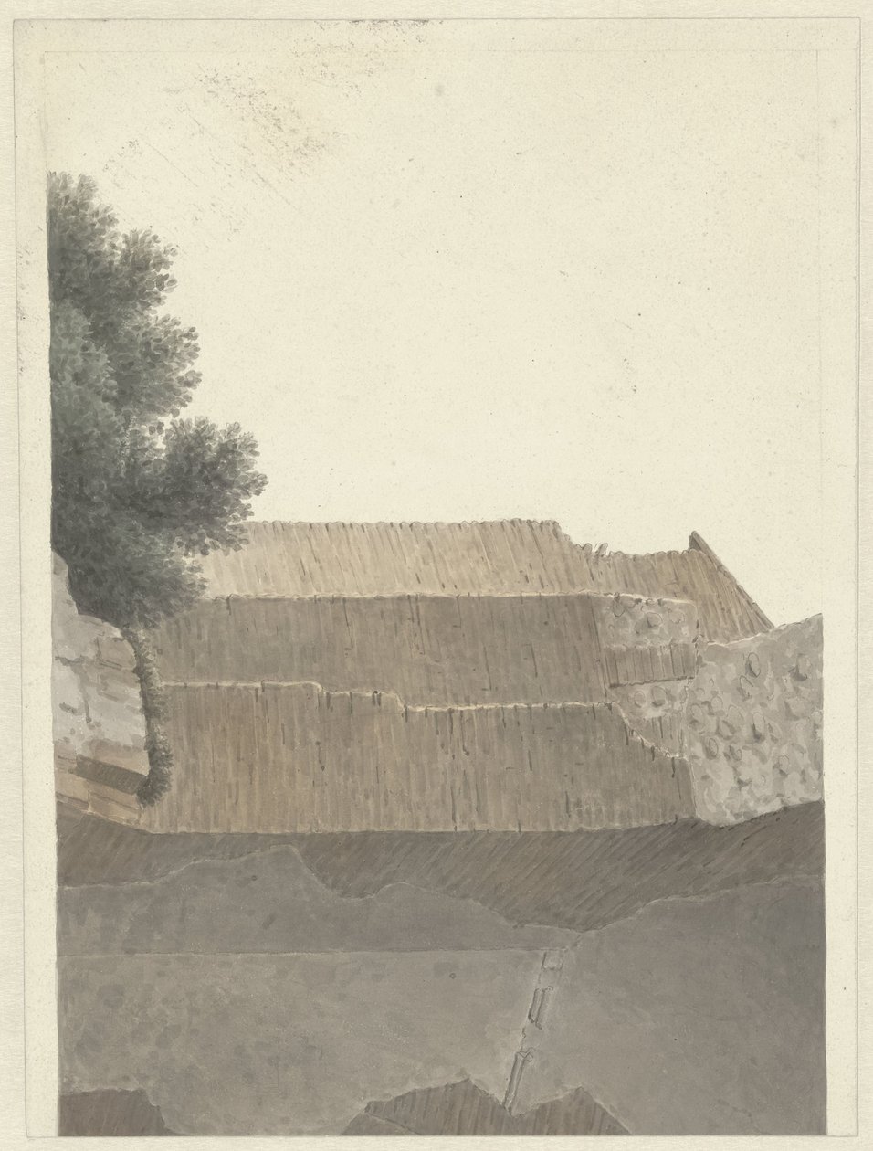 A római Minerva Medica templom boltozatának része A római Minerva Medica templom falazatának szakasza alkotó: Josephus Augustus Knip
