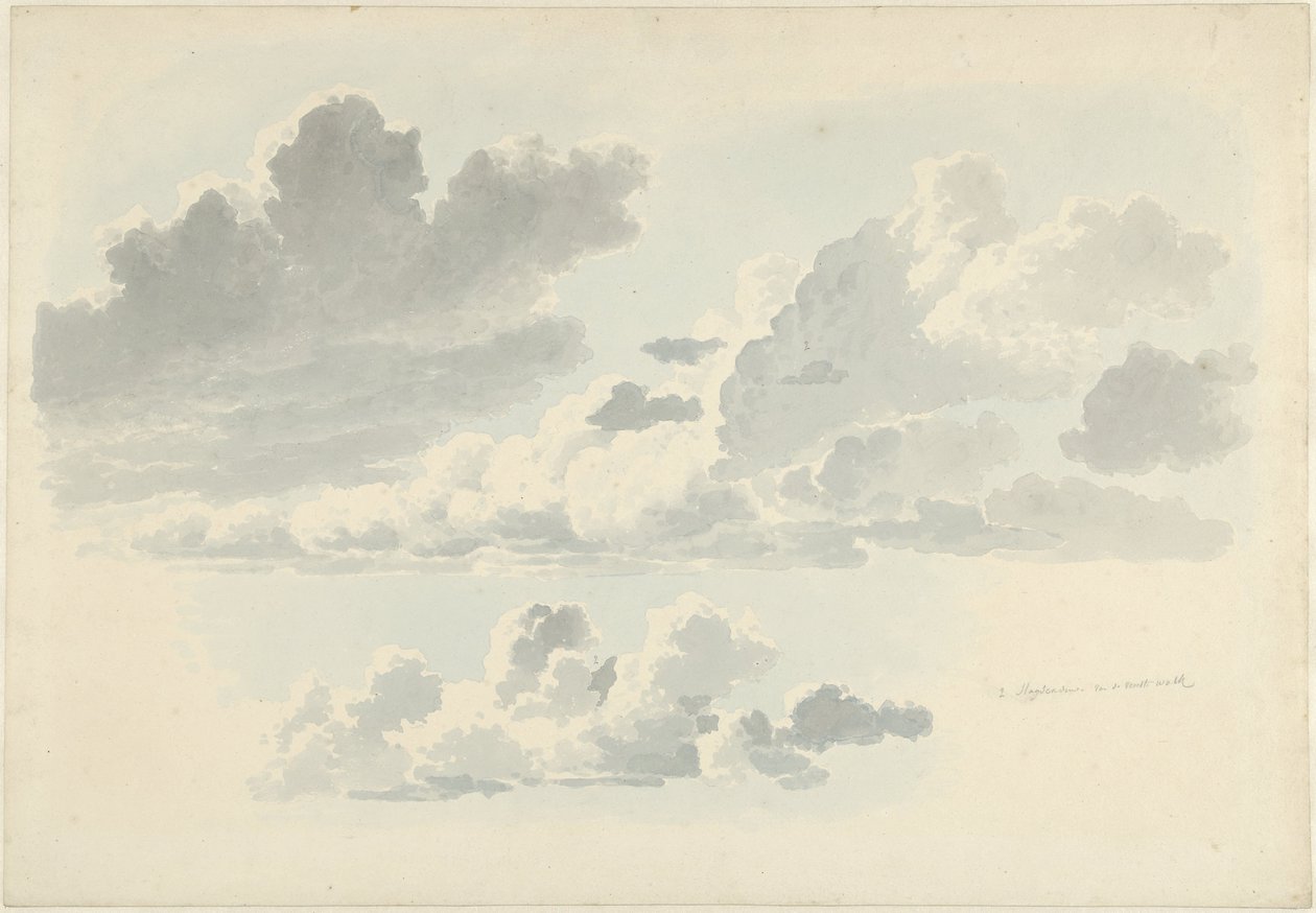 Felhőtanulmányok alkotó: Josephus Augustus Knip