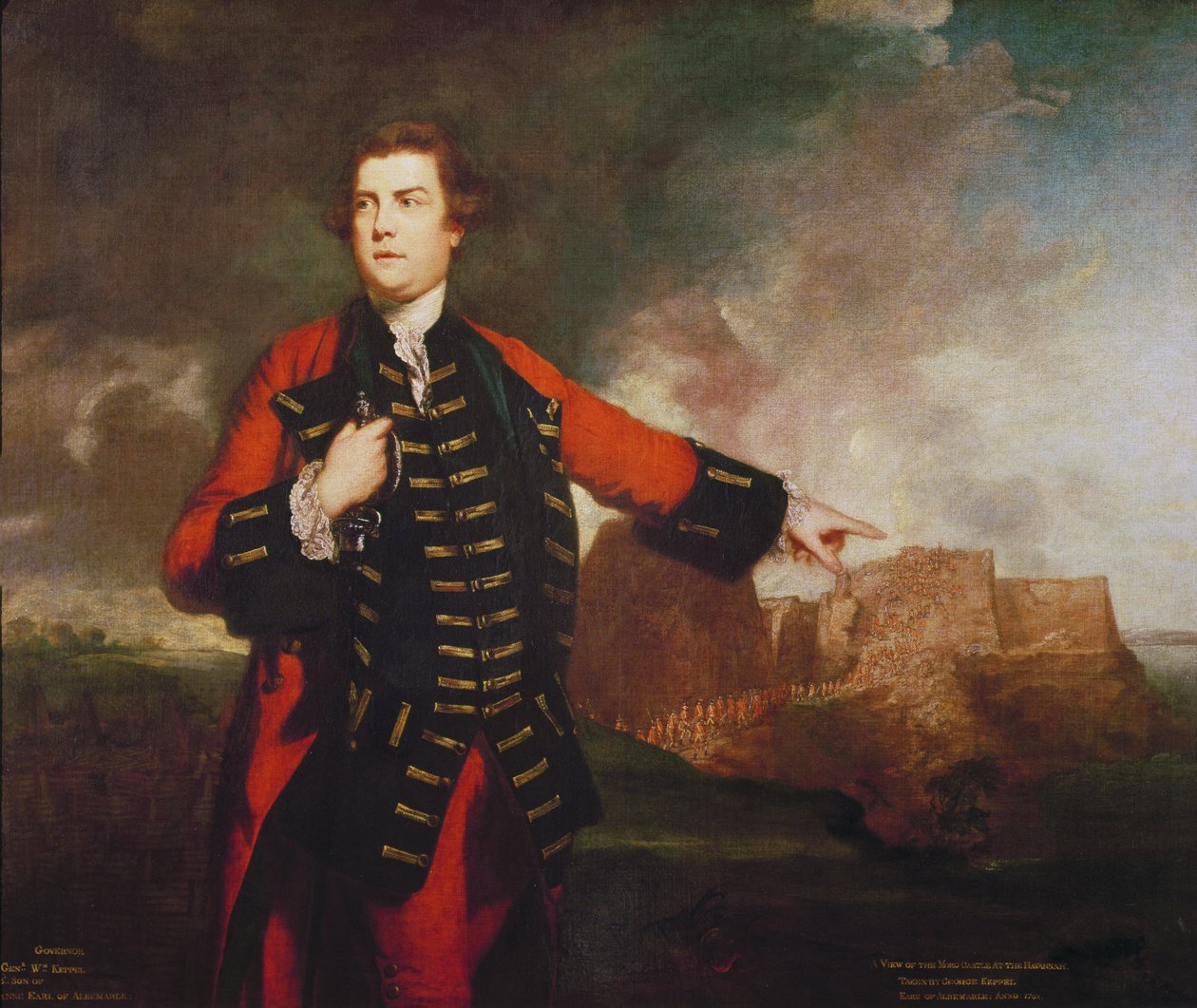 William Keppel tábornok, megrohamozza a Morro kastélyt, alkotó: Joshua Reynolds