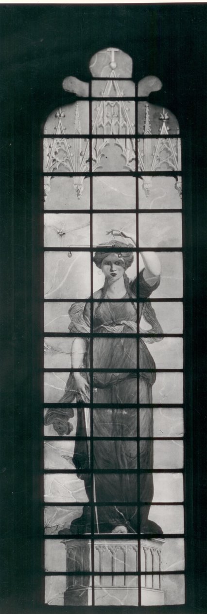 Igazságosság (ólomüveg) alkotó: Joshua Reynolds