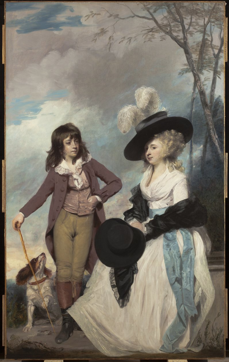 Maria Marow Gideon és testvére, William, 1786-87 alkotó: Joshua Reynolds