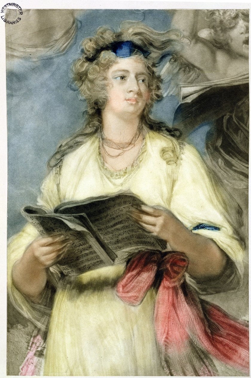 Mrs Billington mint Szent Cecília (lásd még: 84565) alkotó: Joshua Reynolds