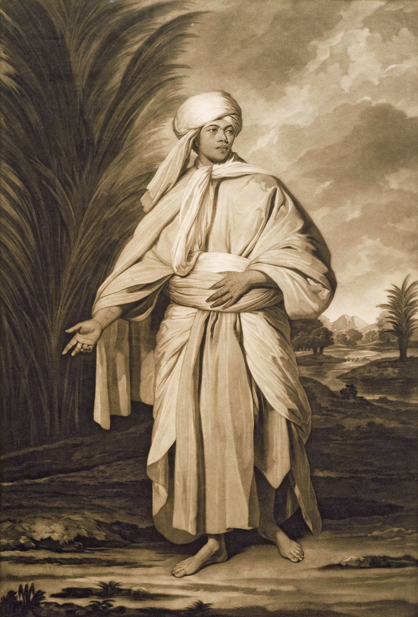 Omai, metszett John Jacobe, 1777 (mezzotinta) alkotó: Joshua Reynolds