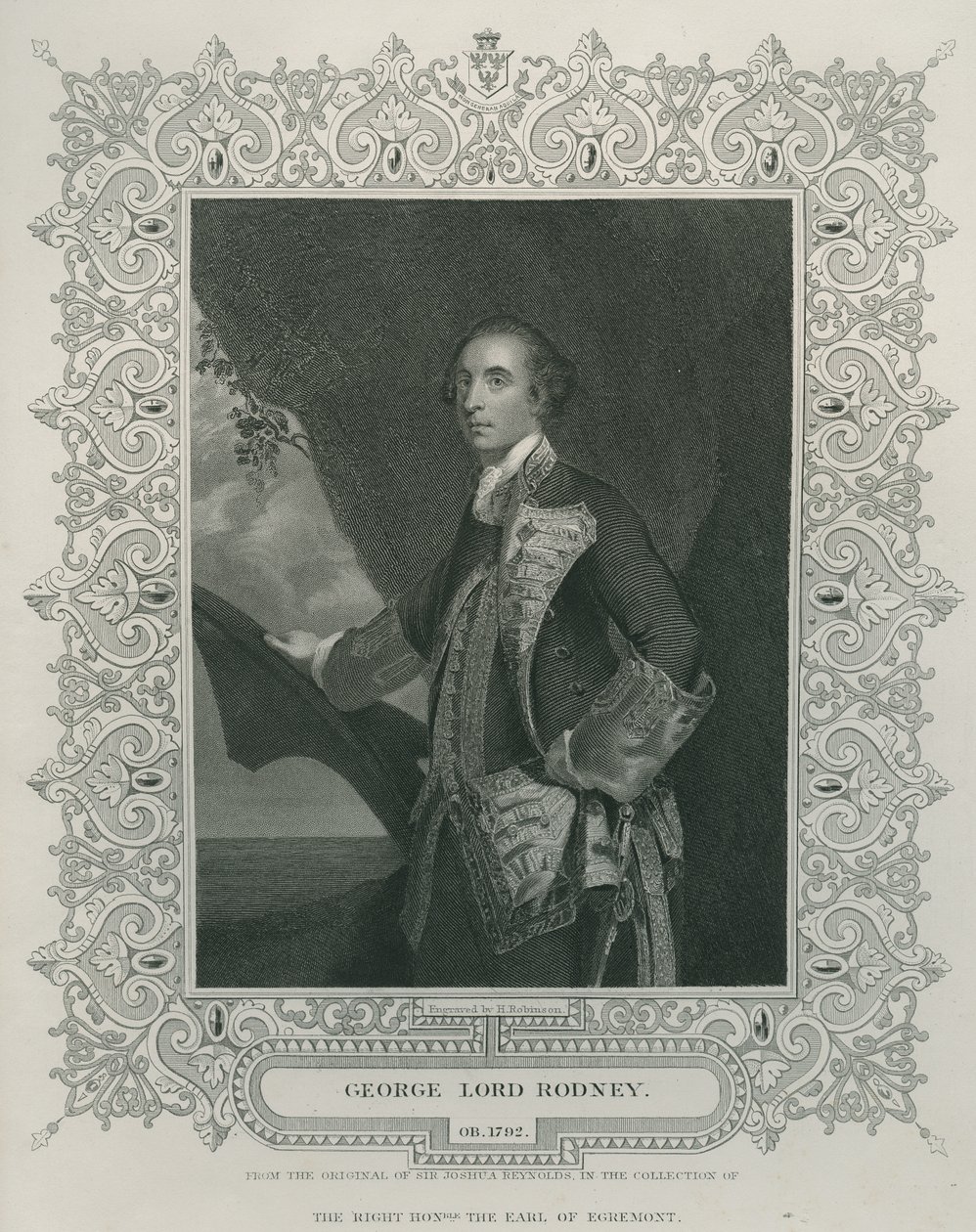 Sir George Brydges Rodney alkotó: Joshua Reynolds