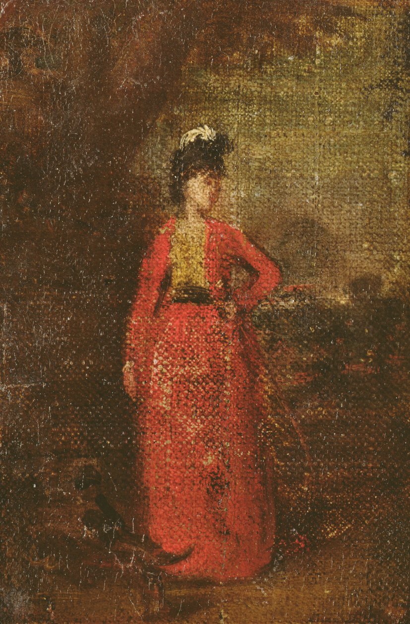 Vázlat Lady Worsley számára, 1776 körül (olaj, vászon, táblára rakva) (lásd: 679) alkotó: Joshua Reynolds