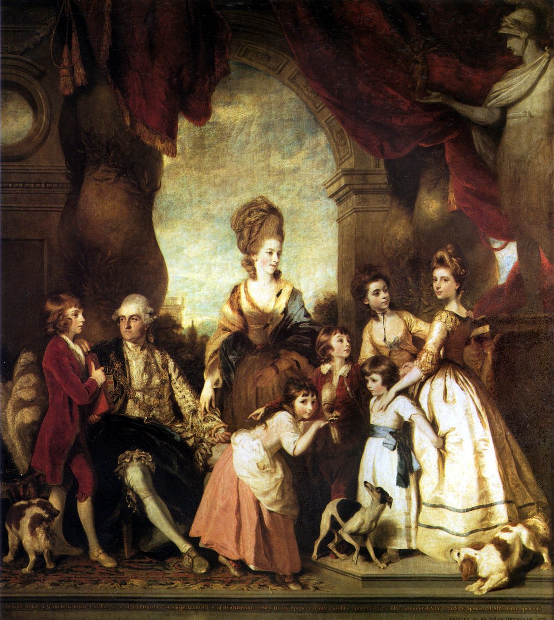 Marlborough negyedik hercege és családja alkotó: Joshua Reynolds