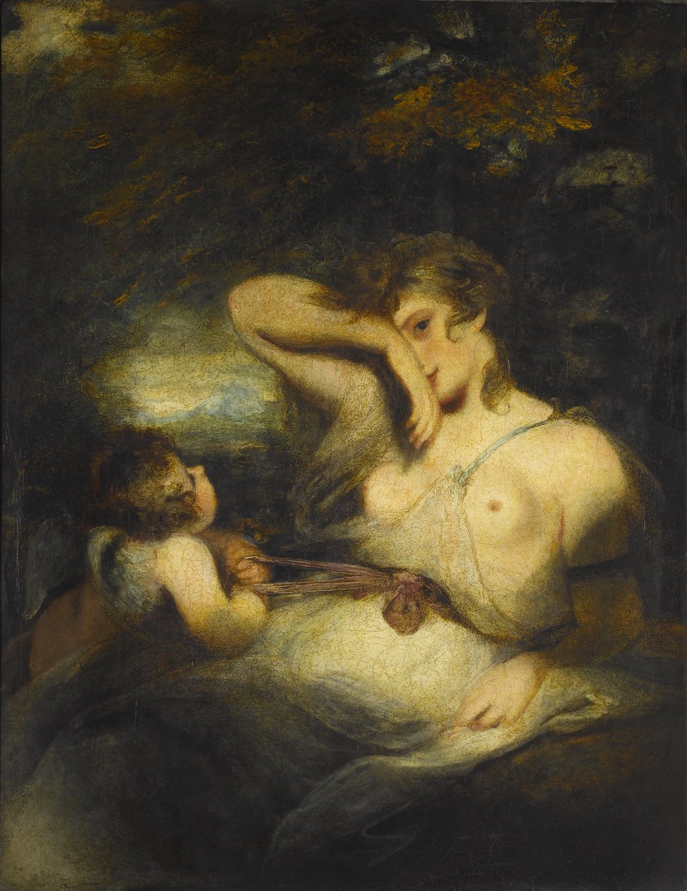 A kígyó a fűben (Love Unloosing the Zone of Beauty), 1785 alkotó: Joshua Reynolds