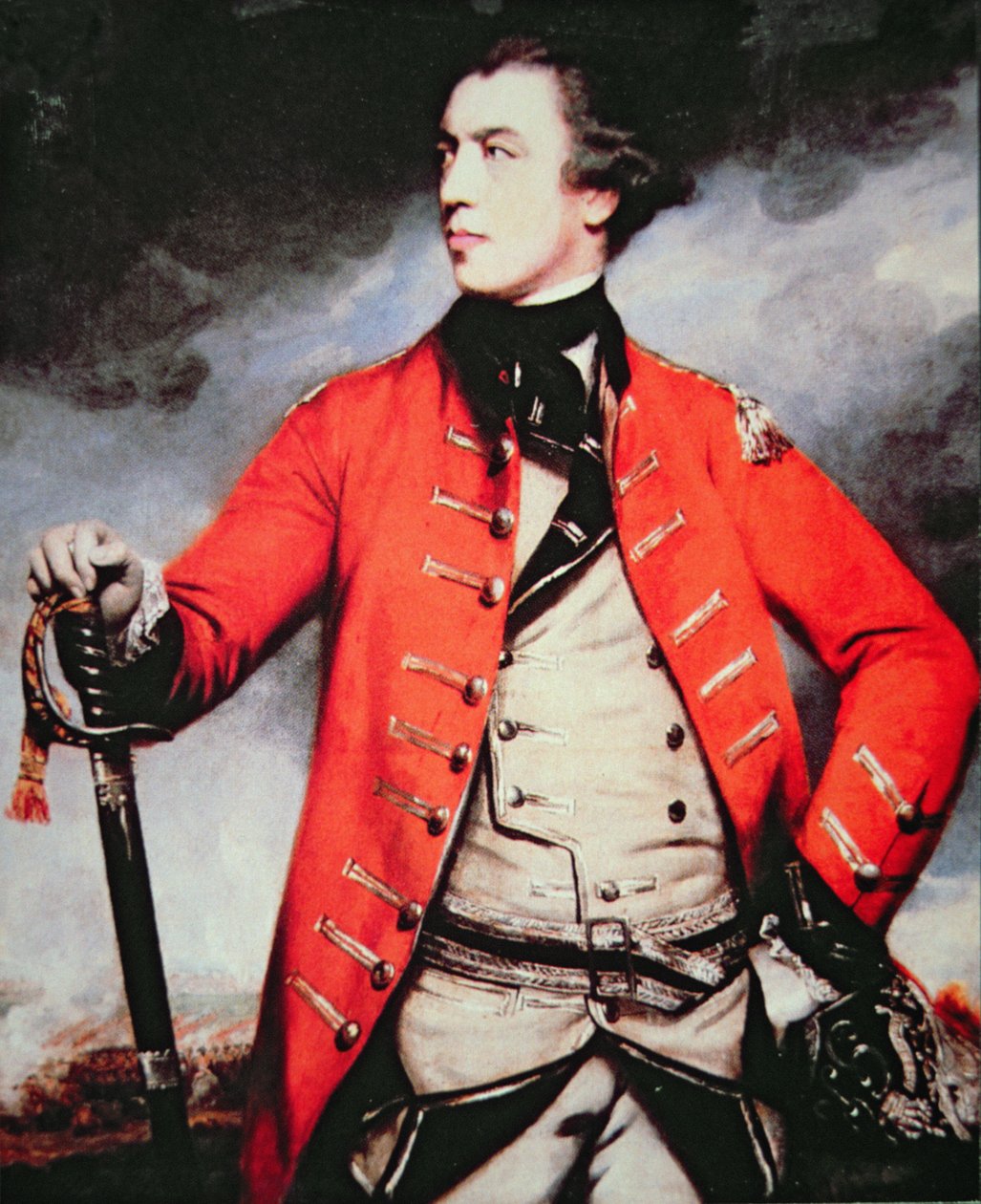 John Burgoyne tábornok (színes litó) alkotó: Joshua (after) Reynolds