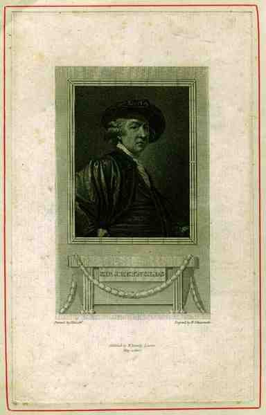 Sir Joshua Reynolds (1732-92) portréja, N. Schiavonetti metszete, kocsma. 1810 (metszet) alkotó: Joshua (after) Reynolds