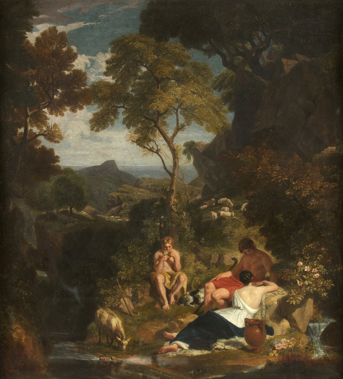 Árkádiai juhászok, 1824 körül (olaj, vászon) alkotó: Joshua Cristall