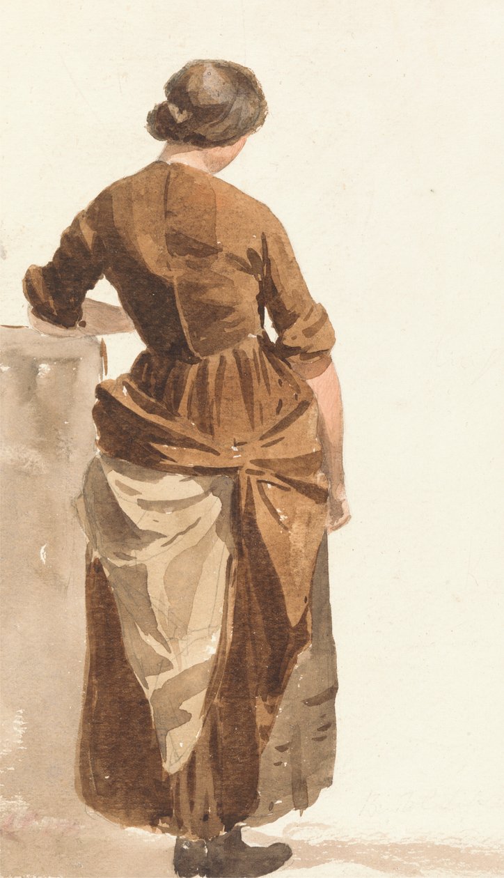 Lány barna ruhában alkotó: Joshua Cristall