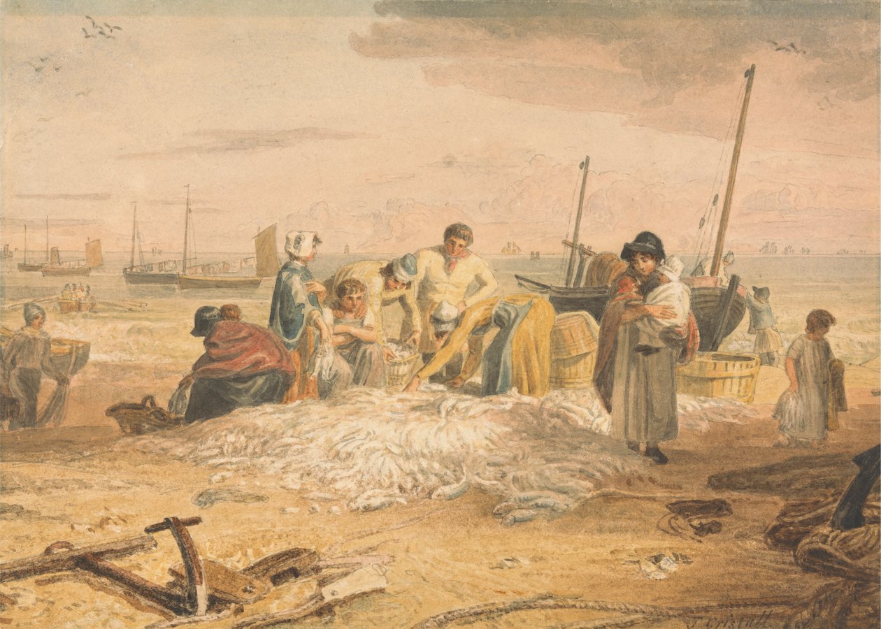 Makrélafogás, Hastings alkotó: Joshua Cristall
