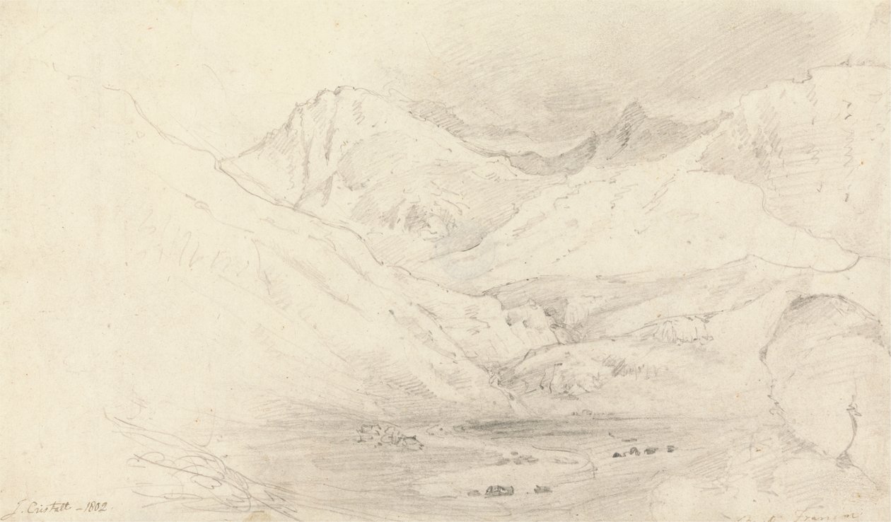 Nant Ffrancon völgye, Caernarvonshire alkotó: Joshua Cristall
