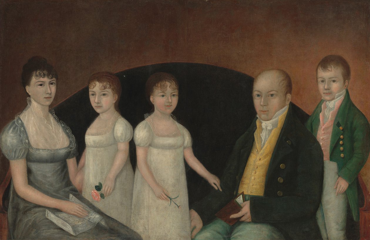 Családi csoport, c. 1800. alkotó: Joshua Johnson